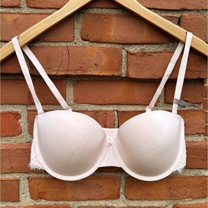 Aerie Strapless Light Pink Lightly Padded Bra